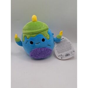 Squishmallows Alva the Cauldron 5 Inch Halloween Plush Blue Green Jazwares NWT